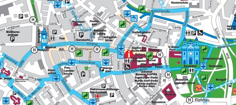 Stadtplan für heiße Tage | Stadt Speyer